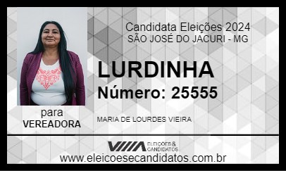 Candidato LURDINHA 2024 - SÃO JOSÉ DO JACURI - Eleições