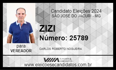 Candidato ZIZI 2024 - SÃO JOSÉ DO JACURI - Eleições