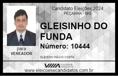 Candidato GLEISINHO DO FUNDA 2024 - PEÇANHA - Eleições