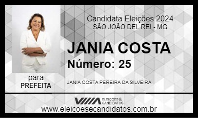 Candidato JANIA COSTA 2024 - SÃO JOÃO DEL REI - Eleições