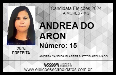 Candidato ANDREA DO ARON 2024 - AIMORÉS - Eleições