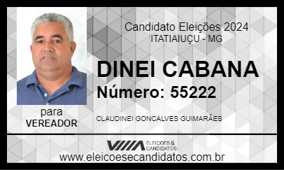 Candidato DINEI CABANA 2024 - ITATIAIUÇU - Eleições