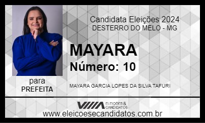 Candidato MAYARA 2024 - DESTERRO DO MELO - Eleições