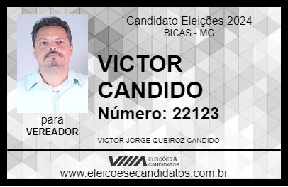 Candidato VICTOR CANDIDO 2024 - BICAS - Eleições