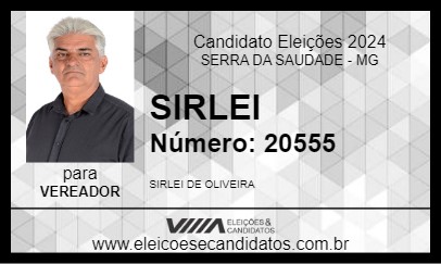 Candidato SIRLEI 2024 - SERRA DA SAUDADE - Eleições