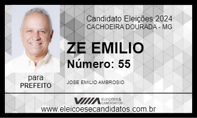 Candidato ZE EMILIO 2024 - CACHOEIRA DOURADA - Eleições