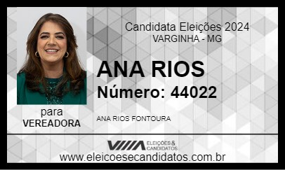 Candidato ANA RIOS 2024 - VARGINHA - Eleições