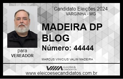 Candidato MADEIRA DO BLOG 2024 - VARGINHA - Eleições