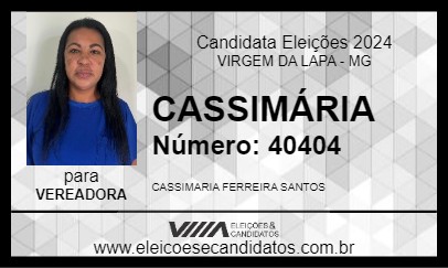 Candidato CASSIMÁRIA 2024 - VIRGEM DA LAPA - Eleições