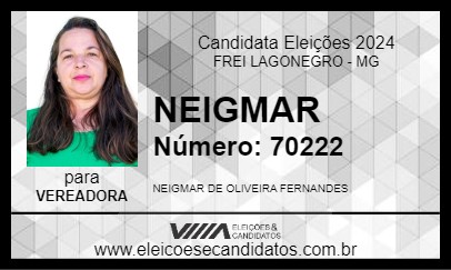 Candidato NEIGMAR 2024 - FREI LAGONEGRO - Eleições