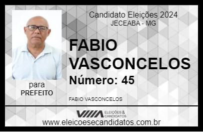 Candidato FABIO VASCONCELOS 2024 - JECEABA - Eleições