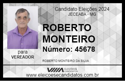 Candidato ROBERTO MONTEIRO 2024 - JECEABA - Eleições