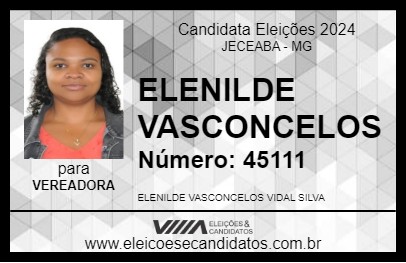 Candidato ELENILDE VASCONCELOS 2024 - JECEABA - Eleições