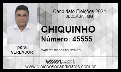 Candidato CHIQUINHO 2024 - JECEABA - Eleições