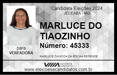 Candidato MARLUCE DO TIAOZINHO 2024 - JECEABA - Eleições