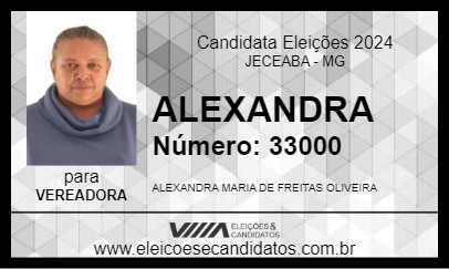 Candidato ALEXANDRA 2024 - JECEABA - Eleições