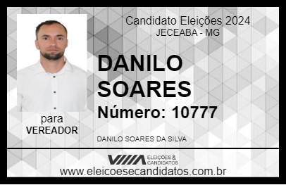 Candidato DANILO SOARES 2024 - JECEABA - Eleições