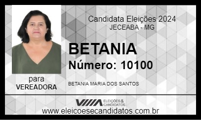 Candidato BETANIA 2024 - JECEABA - Eleições