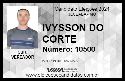 Candidato IVYSSON DO CORTE 2024 - JECEABA - Eleições