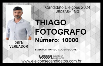 Candidato THIAGO FOTOGRAFO 2024 - JECEABA - Eleições