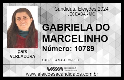 Candidato GABRIELA DO MARCELINHO 2024 - JECEABA - Eleições