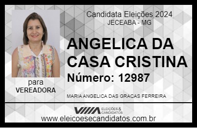 Candidato ANGELICA DA CASA CRISTINA 2024 - JECEABA - Eleições