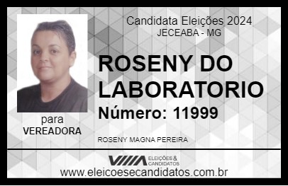 Candidato ROSENY DO LABORATORIO 2024 - JECEABA - Eleições