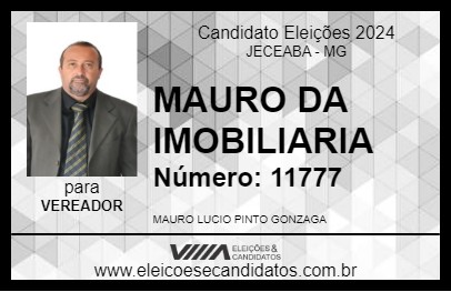 Candidato MAURO DA IMOBILIARIA 2024 - JECEABA - Eleições