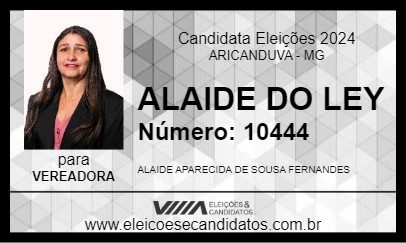 Candidato ALAIDE DO LEY 2024 - ARICANDUVA - Eleições