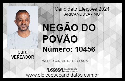 Candidato NEGÃO DO POVÃO 2024 - ARICANDUVA - Eleições