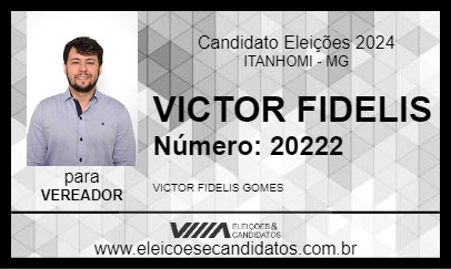 Candidato VICTOR FIDELIS 2024 - ITANHOMI - Eleições