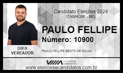 Candidato PAULO FELLIPE 2024 - ITANHOMI - Eleições