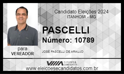 Candidato PASCELLI 2024 - ITANHOMI - Eleições