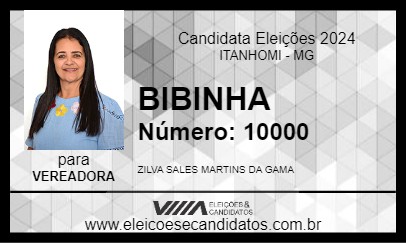 Candidato BIBINHA 2024 - ITANHOMI - Eleições