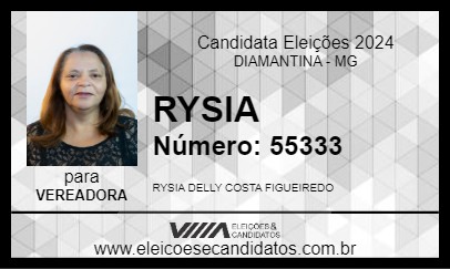 Candidato RYSIA 2024 - DIAMANTINA - Eleições