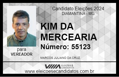 Candidato KIM DA MERCEARIA 2024 - DIAMANTINA - Eleições