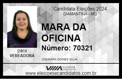 Candidato MARA DA OFICINA 2024 - DIAMANTINA - Eleições