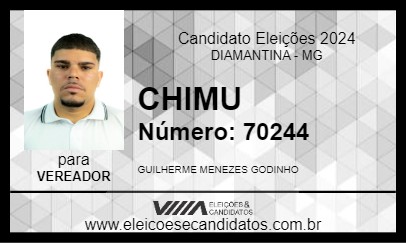 Candidato CHIMU 2024 - DIAMANTINA - Eleições