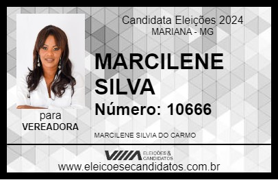 Candidato MARCILENE SILVA 2024 - MARIANA - Eleições