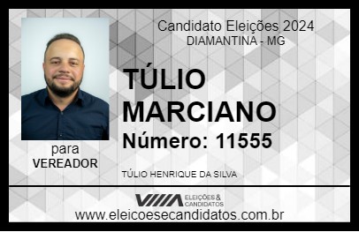 Candidato TÚLIO MARCIANO 2024 - DIAMANTINA - Eleições