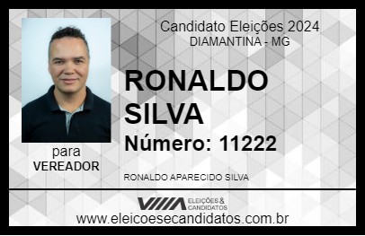 Candidato RONALDO SILVA 2024 - DIAMANTINA - Eleições