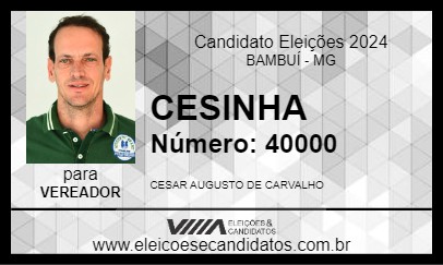 Candidato CESINHA 2024 - BAMBUÍ - Eleições