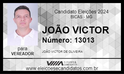 Candidato JOÃO VICTOR 2024 - BICAS - Eleições