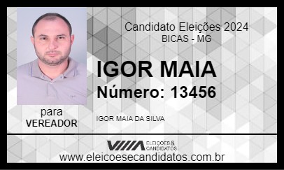 Candidato IGOR MAIA 2024 - BICAS - Eleições