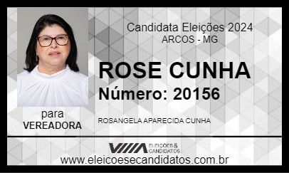 Candidato ROSE CUNHA 2024 - ARCOS - Eleições