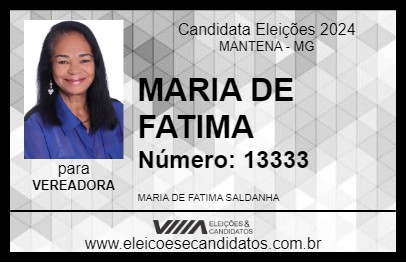 Candidato MARIA DE FATIMA 2024 - MANTENA - Eleições