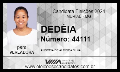 Candidato DEDÉIA 2024 - MURIAÉ - Eleições