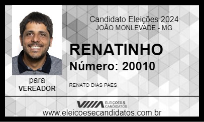 Candidato RENATINHO 2024 - JOÃO MONLEVADE - Eleições