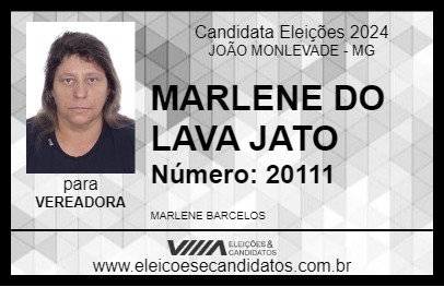 Candidato MARLENE DO LAVA JATO 2024 - JOÃO MONLEVADE - Eleições