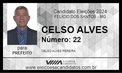 Candidato CELSO ALVES 2024 - FELÍCIO DOS SANTOS - Eleições